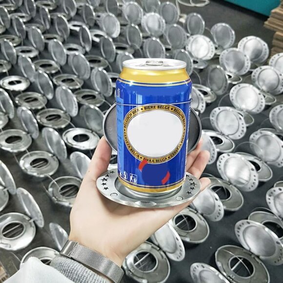 Men's Silver Zinc Alloy Modern Beer Bottle Holder 10x8cm Western Belt Buckle - Picture 8 of 9